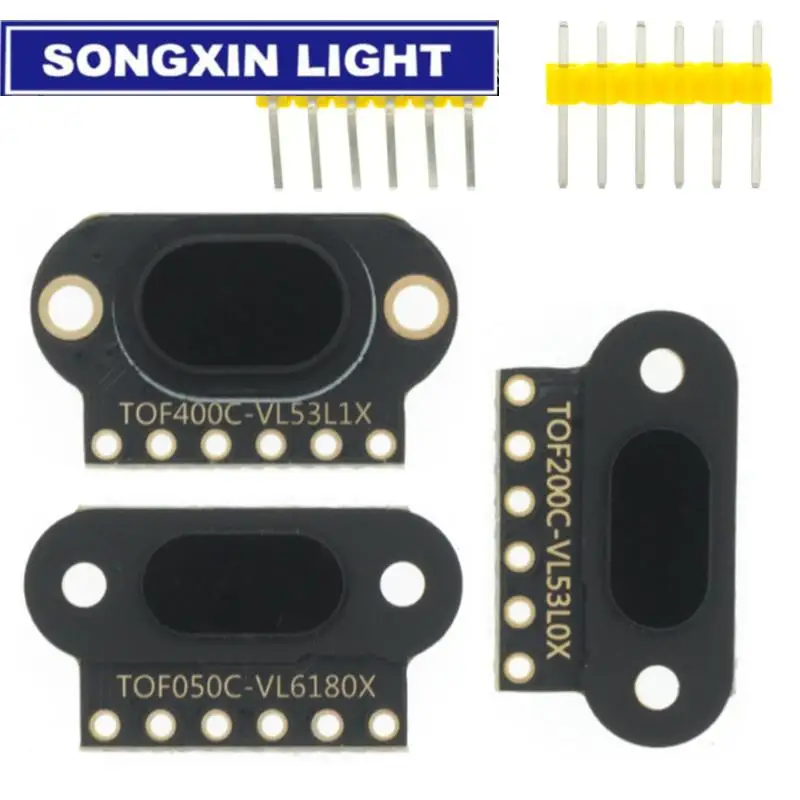 TOF050C 200C 400C Laser-Entfernungssensormodul TOF Time-of-Flight-Abstand IIC-Ausgang für Arduino VL6180 VL53L0X VL53L1X