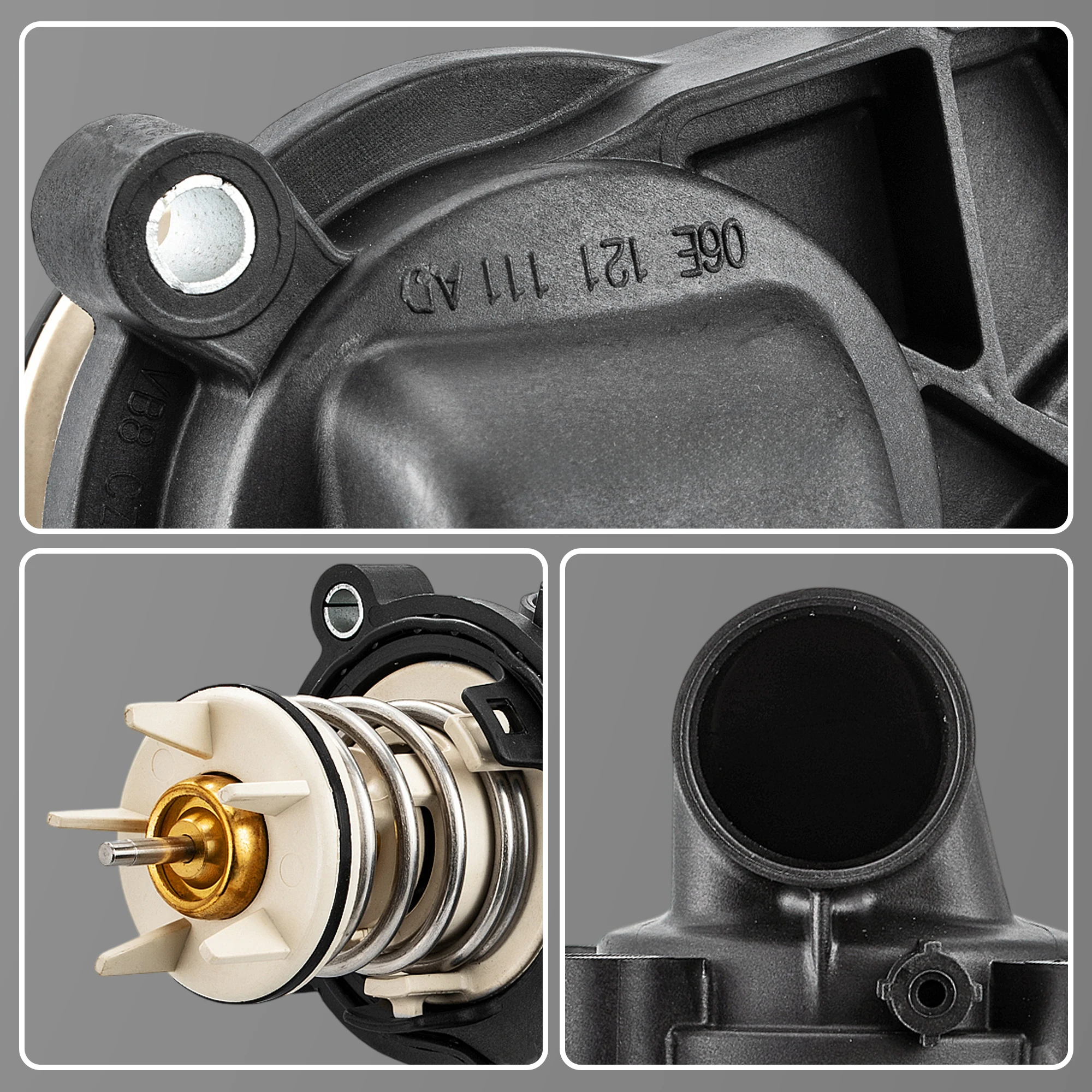 06E121111AL,06E121111AD/P/S 3.0T OEM Engine Coolant Thermostat For AUDI A4 B8,A5,A6 C6/C7,A7,A8 D4,Q5,Q7 10-15/VW Touareg 10-18