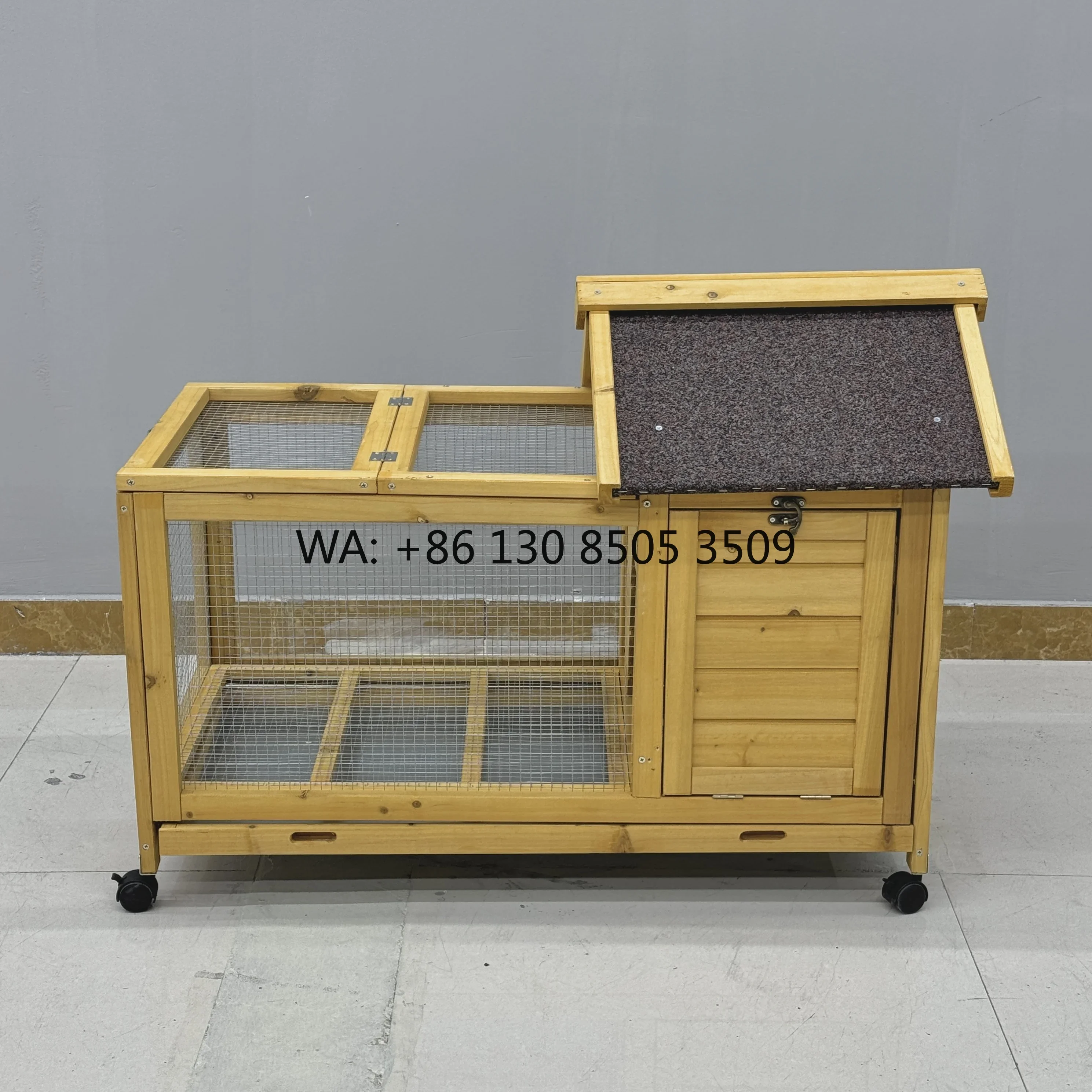 

Outdoor Waterproof Wooden Chicken Coop Spacious Hen House for Egg Laying Compact Design Suitable for Living Room & Small Spaces