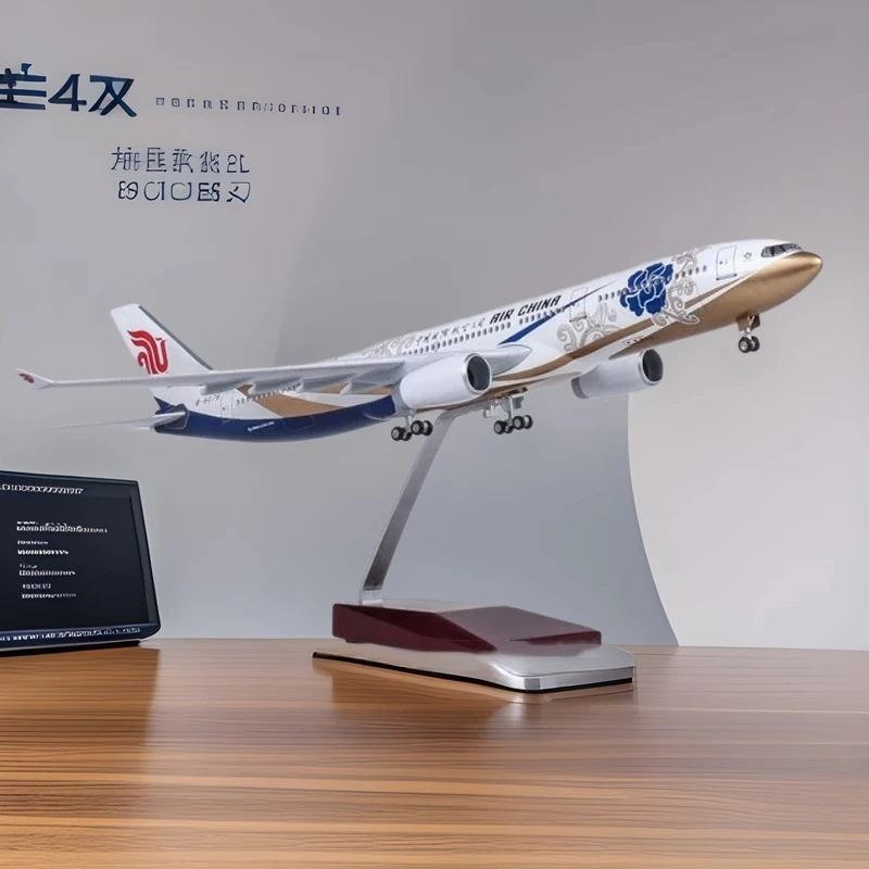 

47cm A330-China Airline Airlines W Landing Gear Wheels Lights Resin Aircraft Plane Collectible Model Collected Gift By Aviation