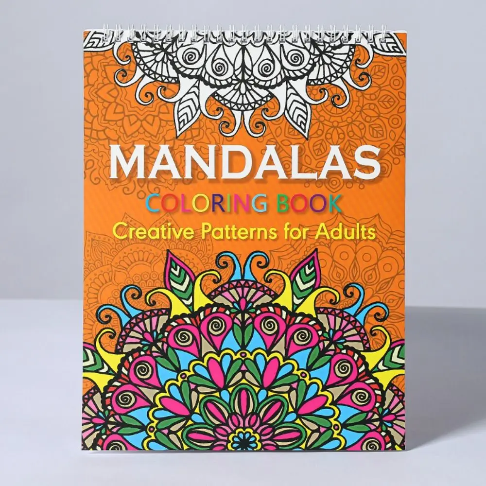 ماندالا/الطيور/الفراشة/كتاب تلوين الحيوانات جانب واحد دوامة رسم بالألوان المائية كتاب 20 صورة رائعة ورقة سميكة #4