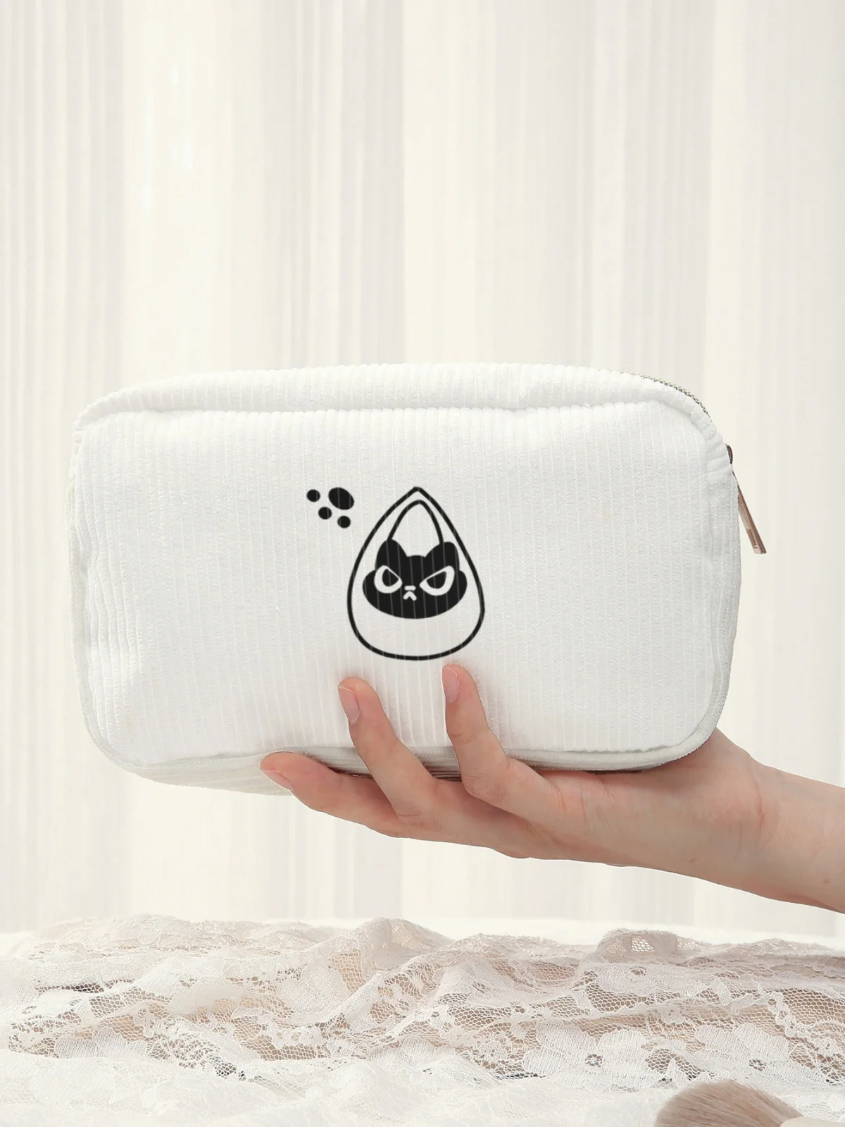 

Косметичка с кошачьим принтом, вместительная дорожная сумка для туалетных принадлежностей, женская сумка для хранения косметики.