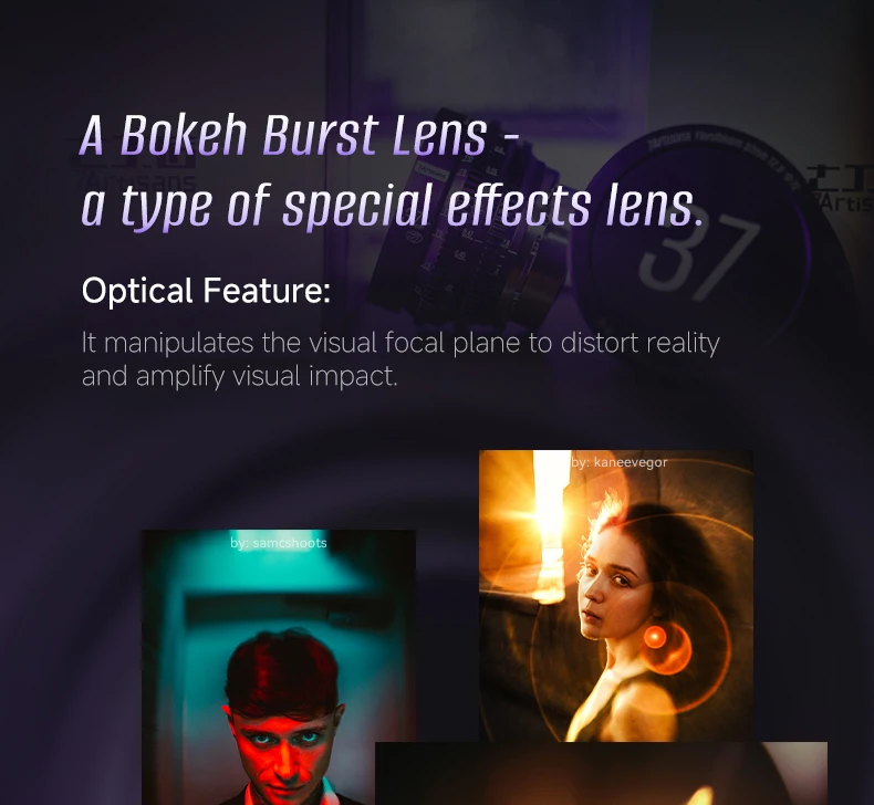 7artisans 57mm T2.9 Vollformat-Objektiv mit großer Blende, Künstler-Bokeh, manueller Fokus, Kamera-Cine-Objektiv für Porträtfotografie mit PL-Anschluss – Detail 3
