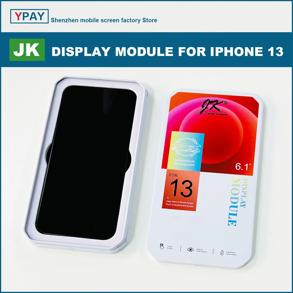 JK Series For iPhone 13 LCD Display Touch Screen Digitizer Assembly No Dead Pixel Replacement Parts TRUE TONE For iphone 13 LCD