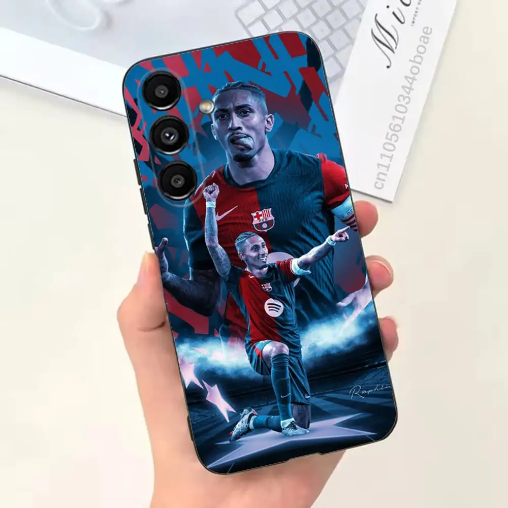 R-Raphinha Phone Case For Samsung S25,24,21,22,23,20,S30,Ultra,Plus,Fe,Lite,Note,5G Black Cover