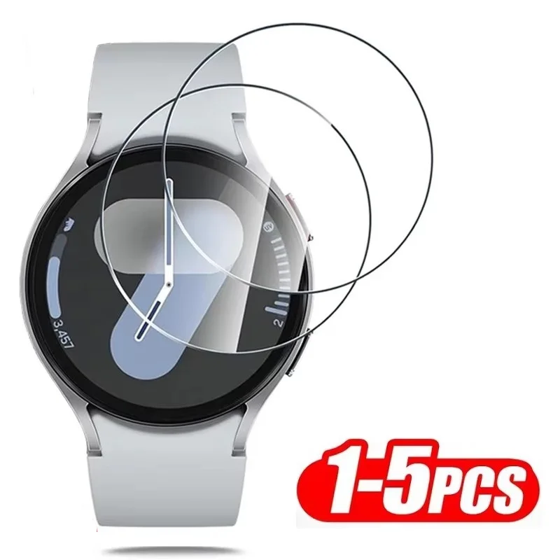Vidro temperado compatível com samsung galaxy watch 8 classic 5 6 40mm 44mm, protetor de tela para galaxy watch 7 40mm 44mm