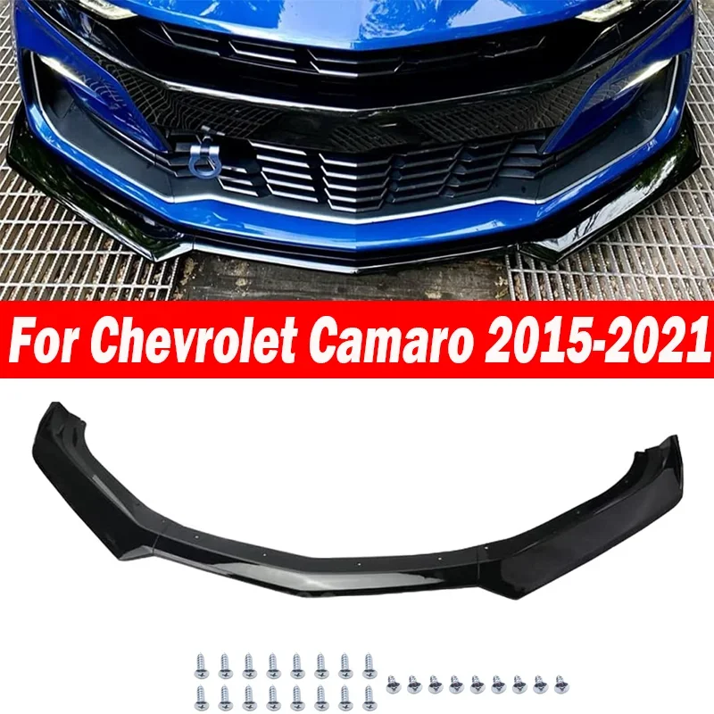 High-quality ABS Car Front Bumper Lip Diffuser Spoiler Splitter BodyKits For Chevrolet Camaro 2015 2016 2017 2018 2019 2020 2021