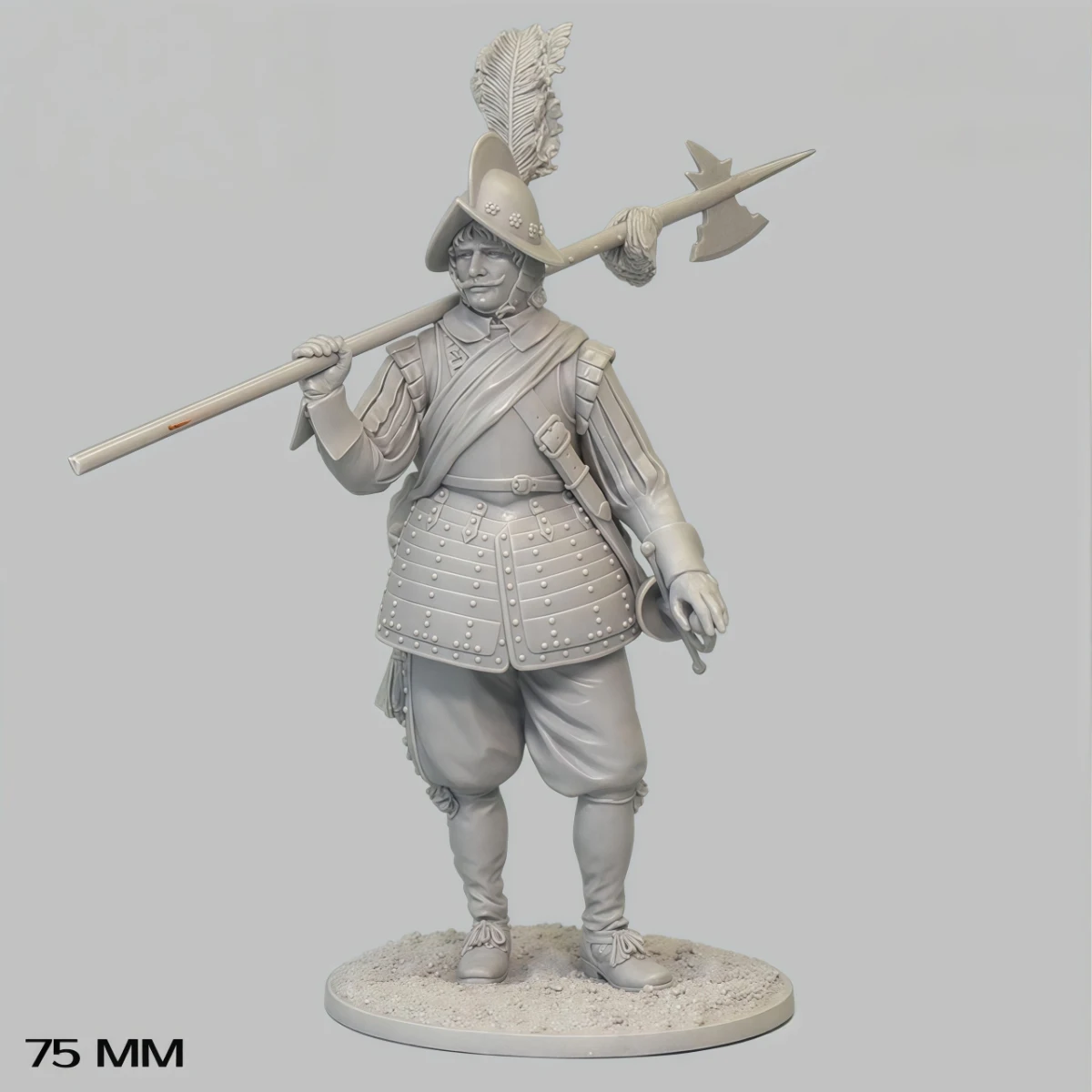 75mm resin unpainted model kit, military theme, non-assembled and unpainted sergeant infantry GK, 1888R