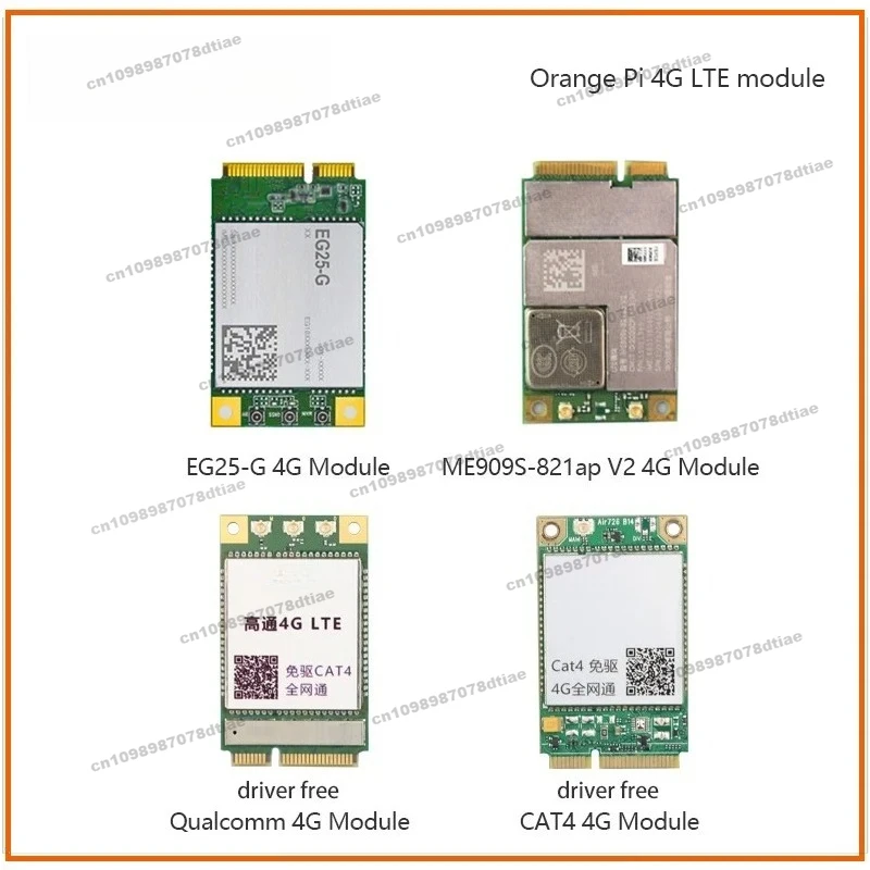 لوحدة Orange Pi 4G LTE، CAT4/ME909s-821ap V2/EG25-G/fibocom/Qualcomm/GNSS/eSIM/محرك مجاني/ubuntu/debian/RaspberryPi #6