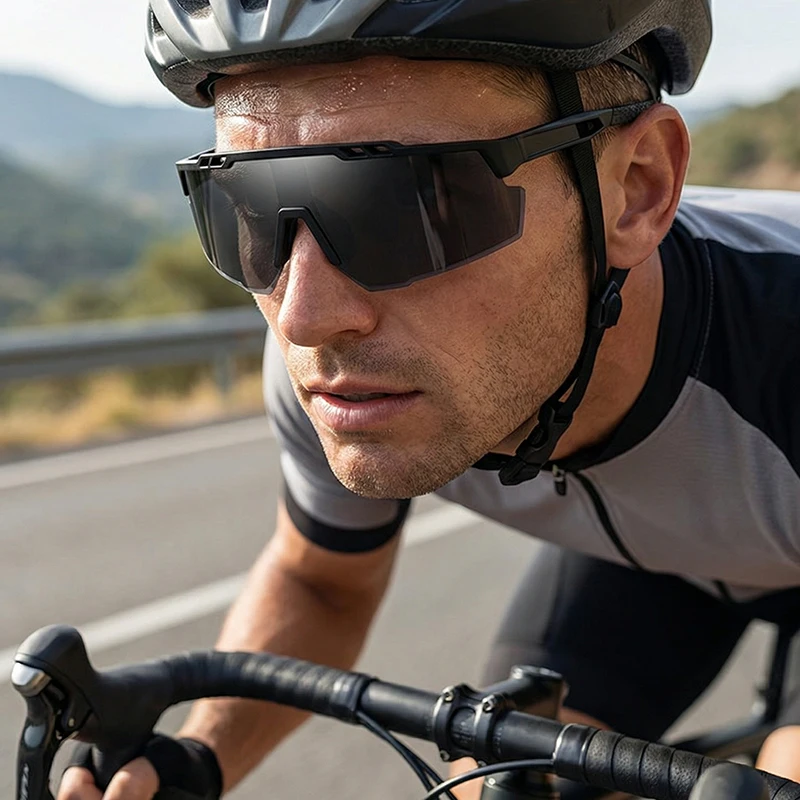 Trendy Cycling Hd Large Frame Glasses Multi-color Mountaineering And Skiing Sunglasses Uv Protection Outdoor Sunglasses 3254