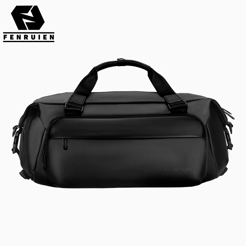 Fenruien-Bolso de viaje multifunción de gran capacidad para hombre, bolsa de equipaje de negocios, portátil, impermeable, de viaje, 35L