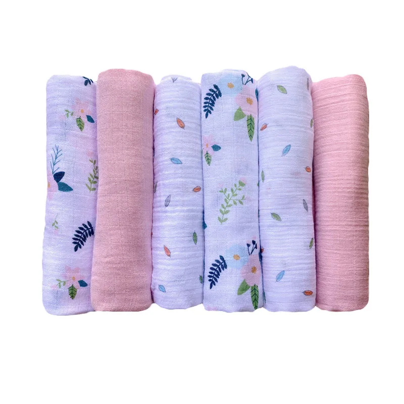 Baby Diapers Newborn Muslin Cotton Reusable Cloth Nappy Gauze Blanket Towels 50*70 Cm