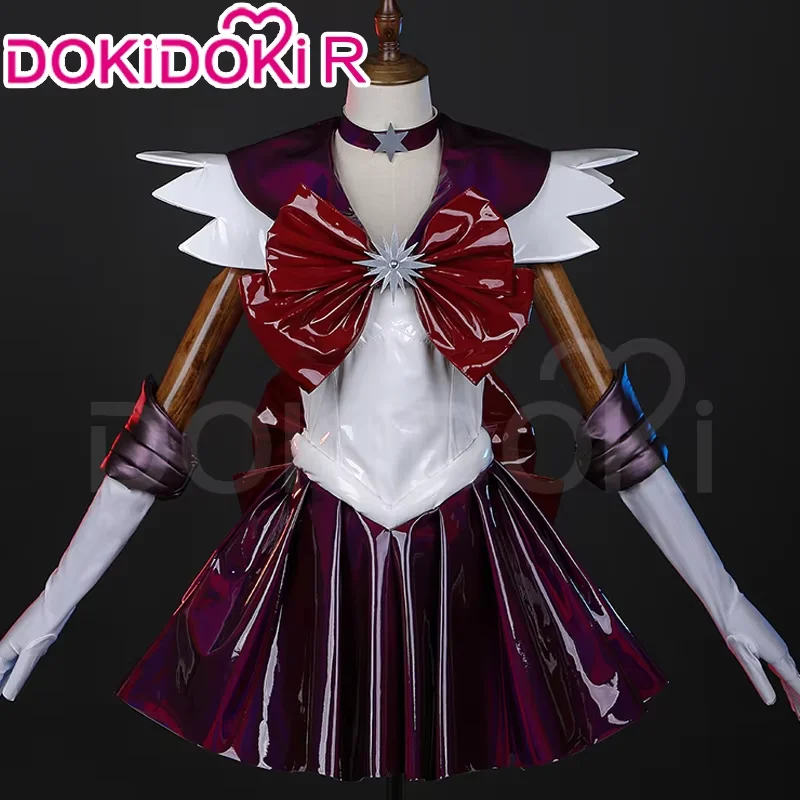 OSIAS Frauen Anime Tsukino Usagi Cosplay Kostüm – Kleid Mit Accessoires – Perfekt Für Conventions & Halloween – Rosa Sternen-Look