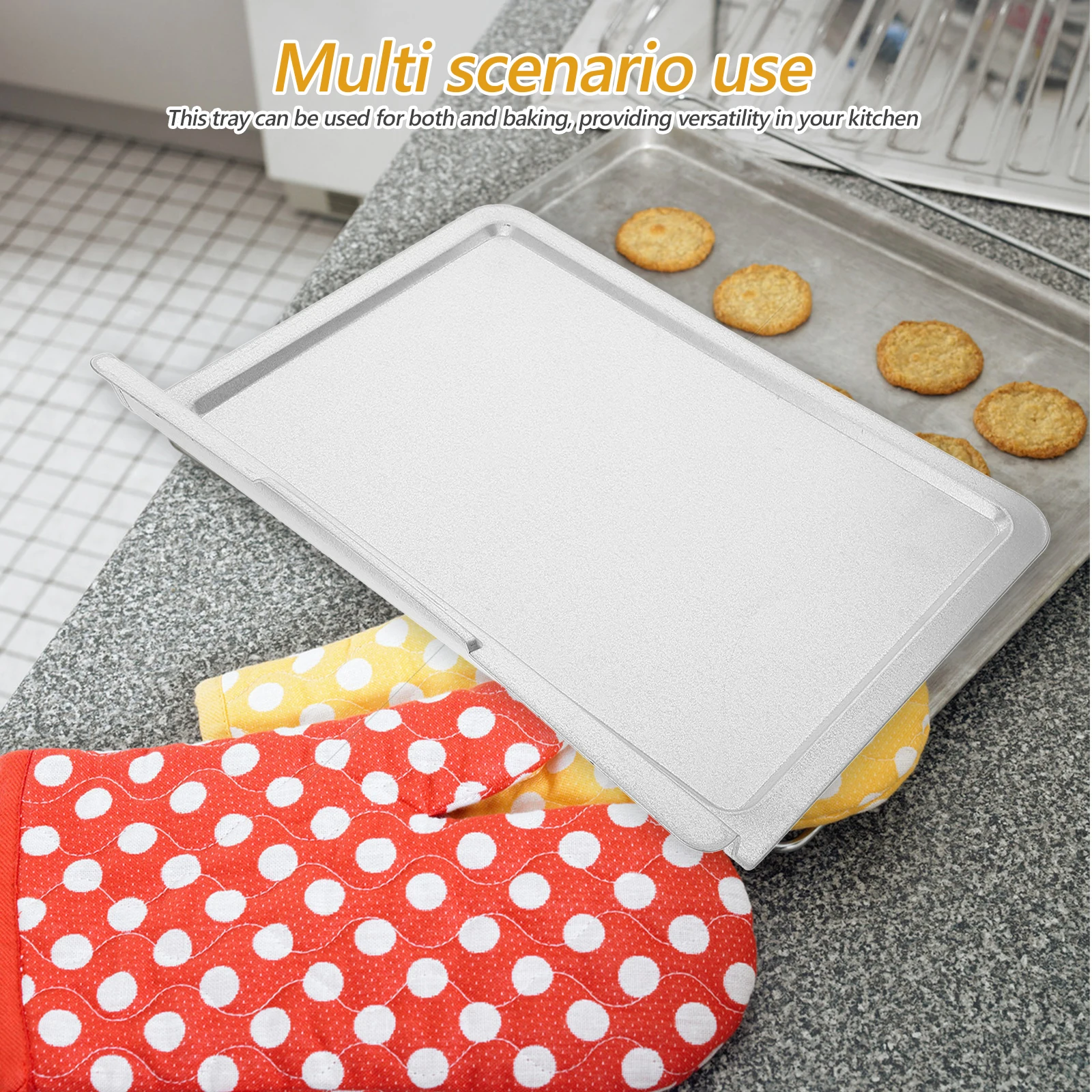 

Electric Oven Oil Drip Pan 15L Kitchen Baking Crumb Tray Grilling Grease Collector Reusable Oven Liner Replacement