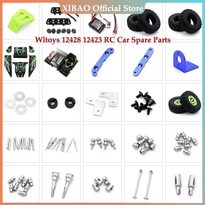 

12428 12427 Original Parts 0049-0089 Wltoys 12428 12423 RC Car Spare Parts Tire/Hub/Receiver/Gasket/Shaft/Cup/Gear/Car shell