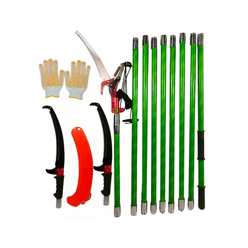 

Insulated Handle High Branch 27ft Sharp Durable 8.24m Gardening Tools Upgraded Rough Branch Shearing Saw Set