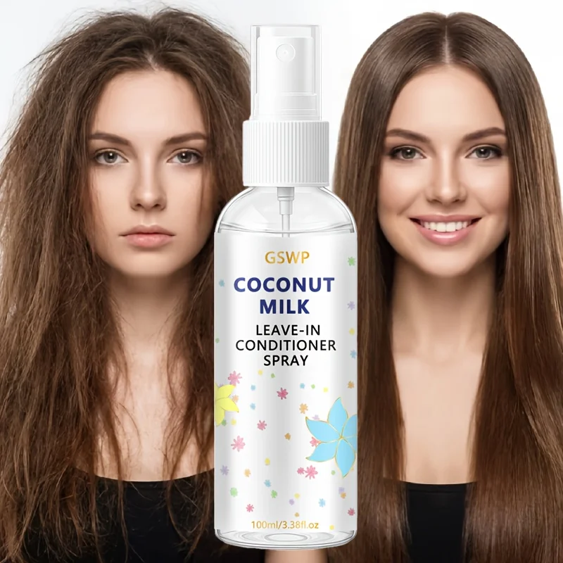 GSWP Coconut Milk Leave-In Conditioner Spray Long-Lasting Fragrance, Oil Control, and Volume, Deep Nourishment. 100/200ml