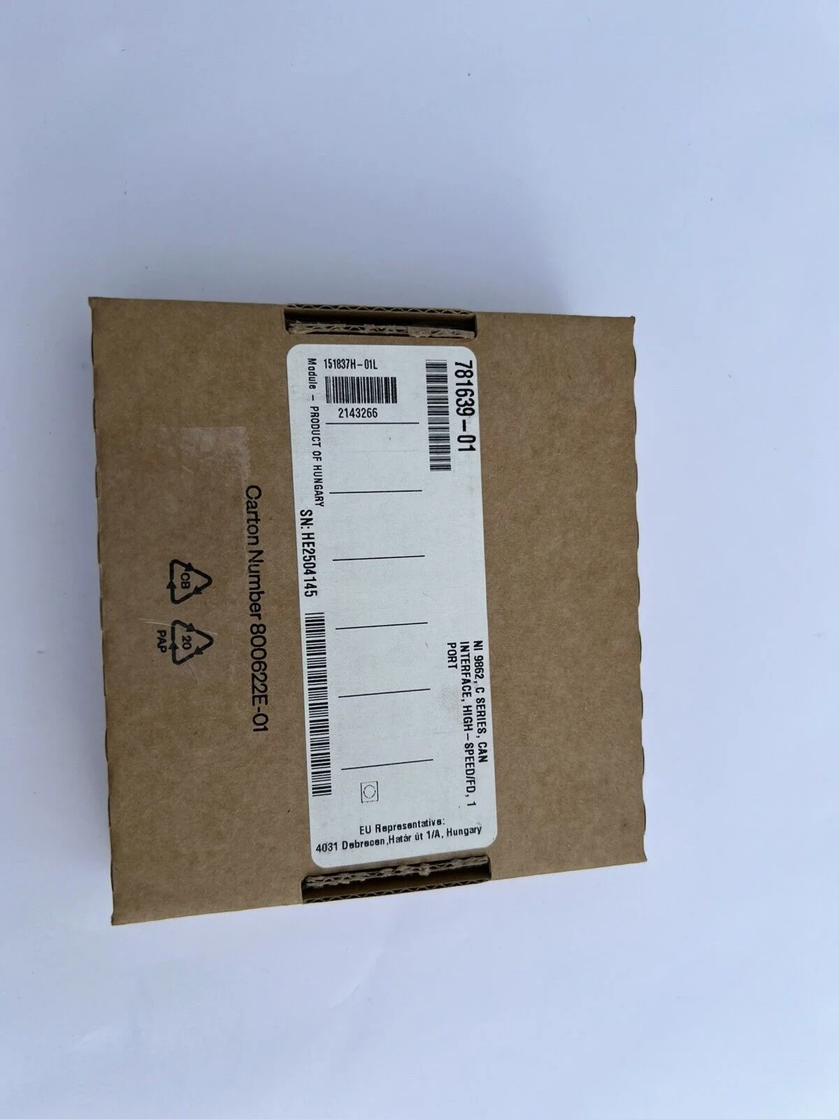 National Instruments NI-9862 C シリーズ CAN インターフェイス モジュール