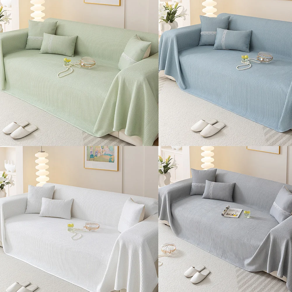 

Summer Ice Silk Full Cover Sofa /Blanket for Live Room Couch Cover Armchair Soft Sofa Cover Sofa Towel Four Seasons Universal