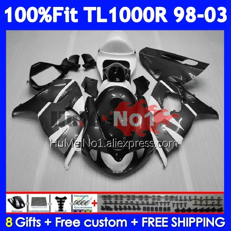 Body For SUZUKI SRAD TL1000 TL 1000 R 1000R 123No.53 TL1000R 98 Silver grey 99 01 02 03 1998 1999 2000 2001 2002 2003 Fairings