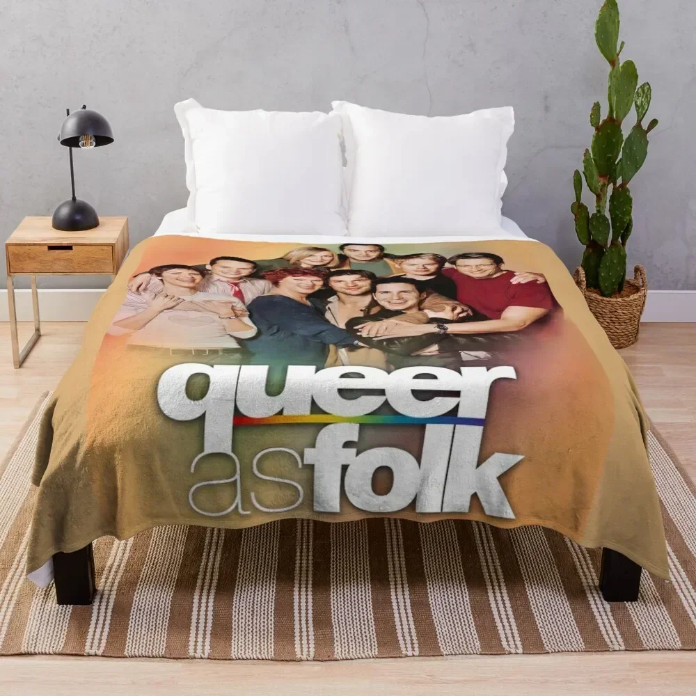 

Queer as folk S5 GOLD Throw Blanket Decorative Sofas Vintage Heavy Luxury Throw Blankets