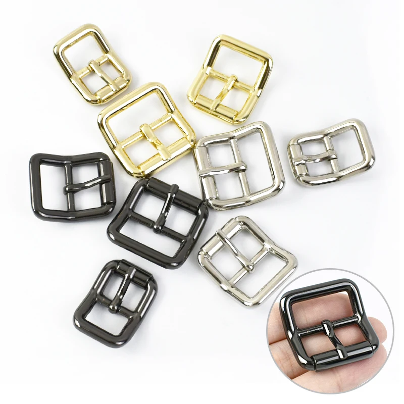 

5/10Pcs Meetee 15/20/25mm Metal Pin Roller Buckle for Bag Strap Belt Webbing Ring Clasp Adjustable Hook DIY Hardware Accessories