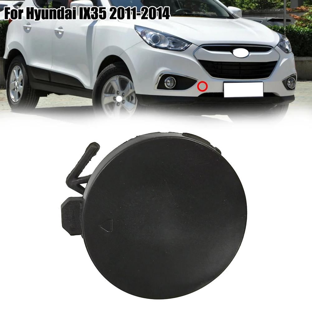 

Cover Front Bumper Tow Hook Eye Cap 1pc Black Exterior OE:86517-2Z000 Plastic Replacement Towing Hook Hole Cover
