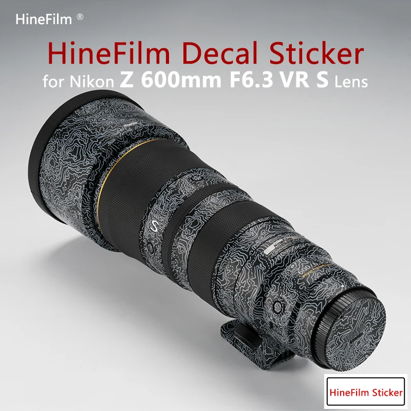 Hinefilm Skin for Nikkor Z600 f6.3 Lens Decal Skin for Nikon Z 600mm f/6.3 VR S Lens Wrap Cover 600F6.3 Sticker 600 f6.3 Skin