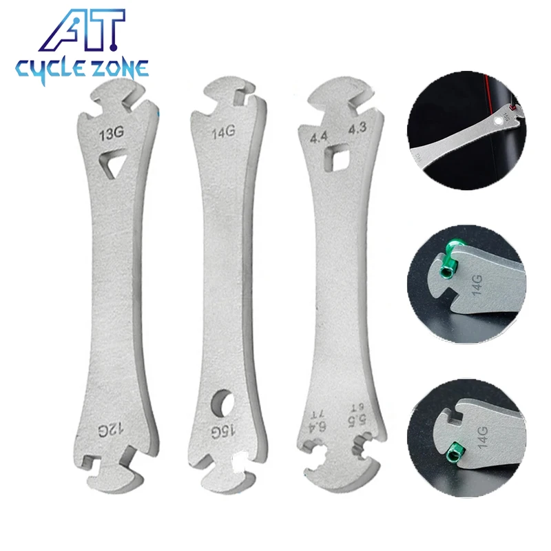 

12 13 14 15G Bicycle Spoke Wrench Bicycle Bike Rim Wheel Spokes Wrench Fastening Correction Device Repair Tool for MTB Road Bike