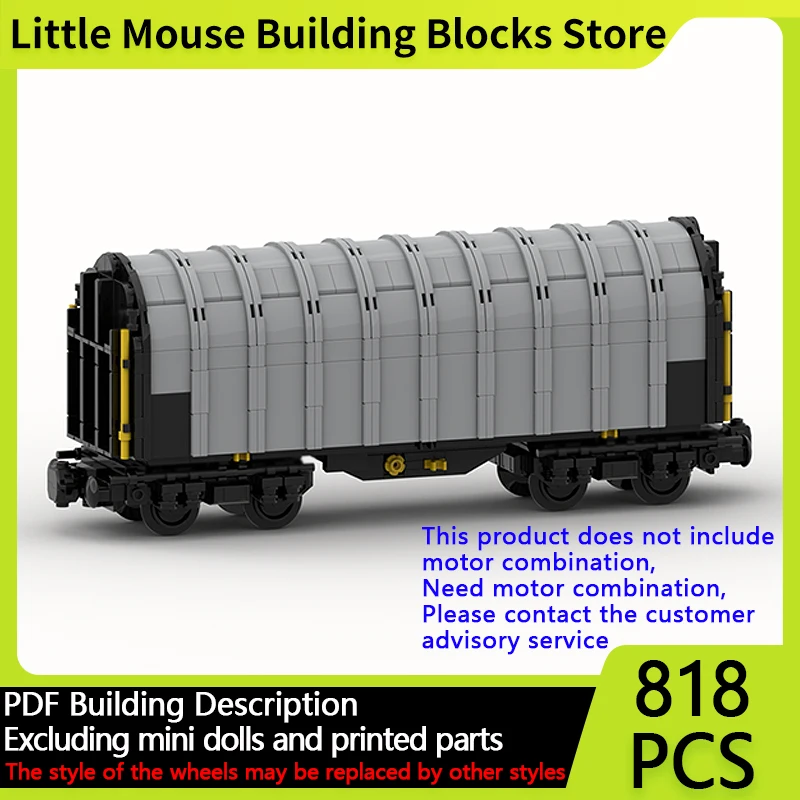 

City Car Model MOC Building Bricks Sliding Tarpaulin Wagon Modular Technology Gifts Holiday Assemble Children Toys Suit