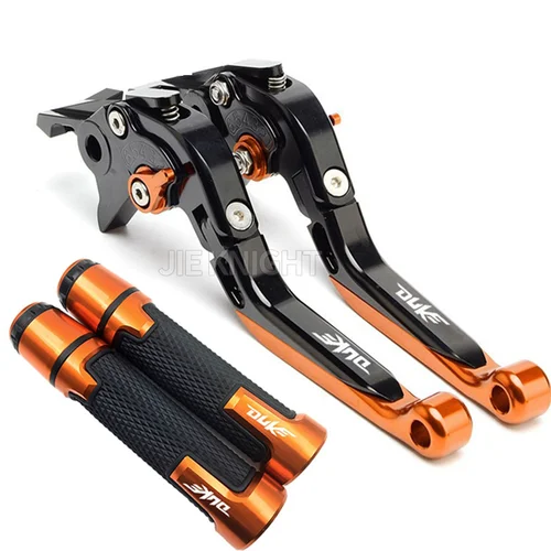 Imagen 2 del producto Para Duke 125 200 250 390 2013-2024 accesorios de motocicleta CNC palanca de embrague de freno extensible plegable ajustable