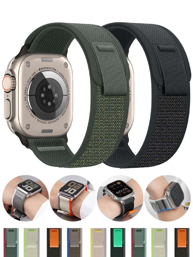 Trail loop For Apple Watch Ultra 2 Band 49mm series 10 9 8 7 6 5 4 SE 46mm 45mm 44mm 42mm 40mm 41mm bracelet correa iWatch Strap
