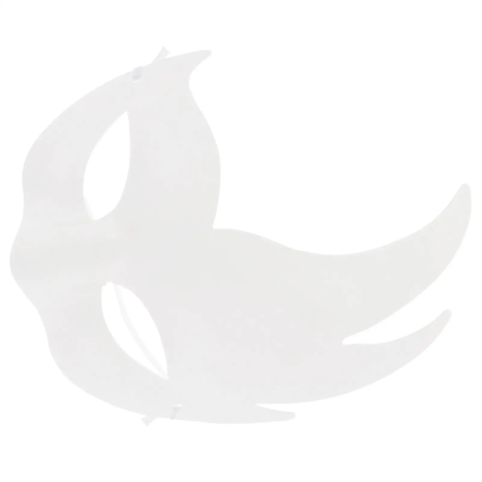 

6 Pcs H Painted Masks White Blank Face Mask Face Masks Craft Project Accessories Masquerade Cosplay