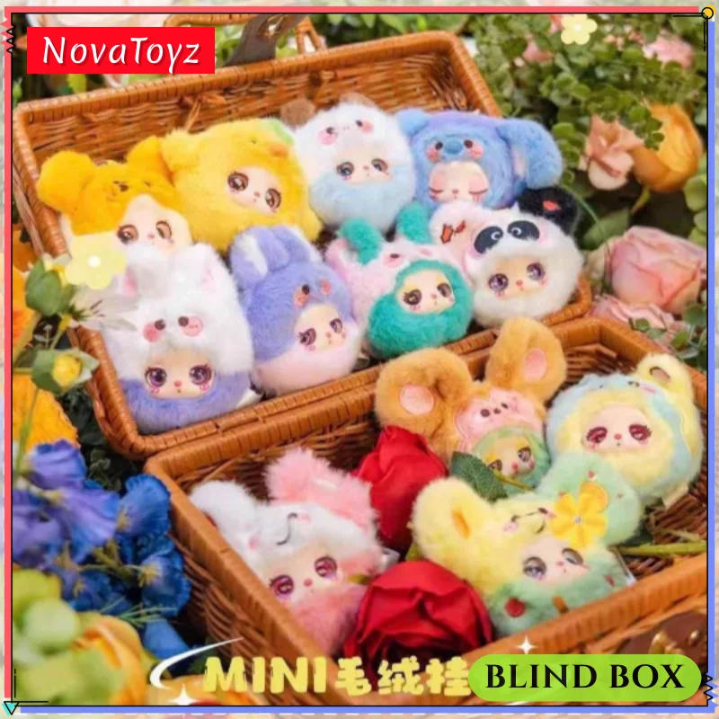 

Baby Three Liila Garden Tea Party Series Подлинная мини-слепая коробка Caja Ciega Виниловая игрушка Симпатичная кавайная кукла Подвеска Украшение рабочего стола