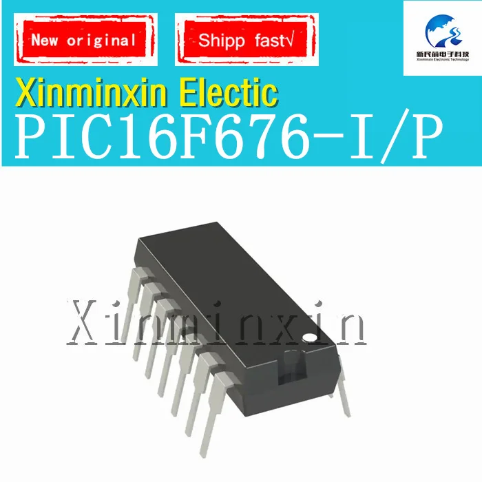 1PCS/LOT PIC16F676-I/P DIP14 IC Chip New Original