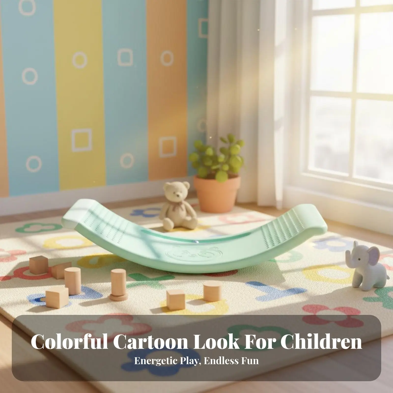 

Доска-балансир Bendd: развивающая координацию, многофункциональная игровая доска с закругленными краями для дошкольников