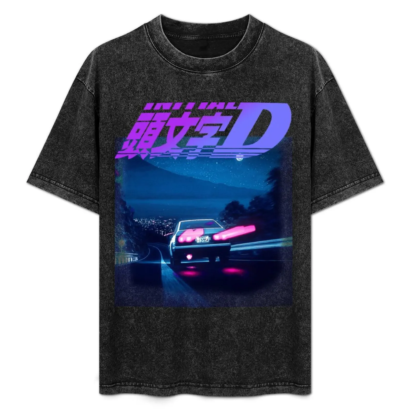 

Initial D Neon AE86 Classic T-Shirt custom shirt Man t-shirt summer clothes T-shirts man t shirt men 100℅ cotton