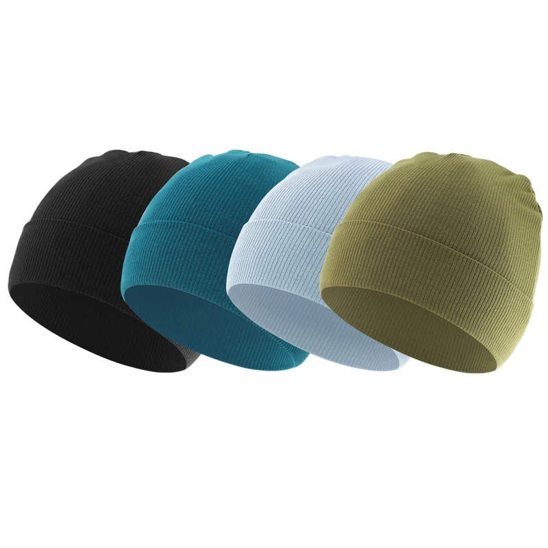 4Pcs Newborn Beanie Baby Hat for Girls Boys Cotton Knitted Infant Bonnet Toddler Cap Kids Accessories Newborn Gift 0-12M - Image 6
