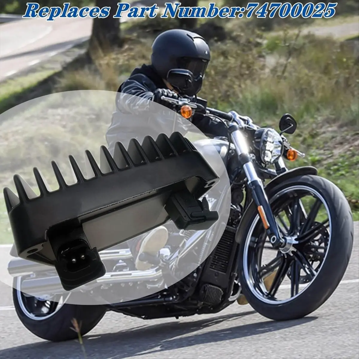 #01R Motorcycle Voltage Regulator Rectifier 74700025 for Harley Davidson,74700025,(Metal+Plastic)