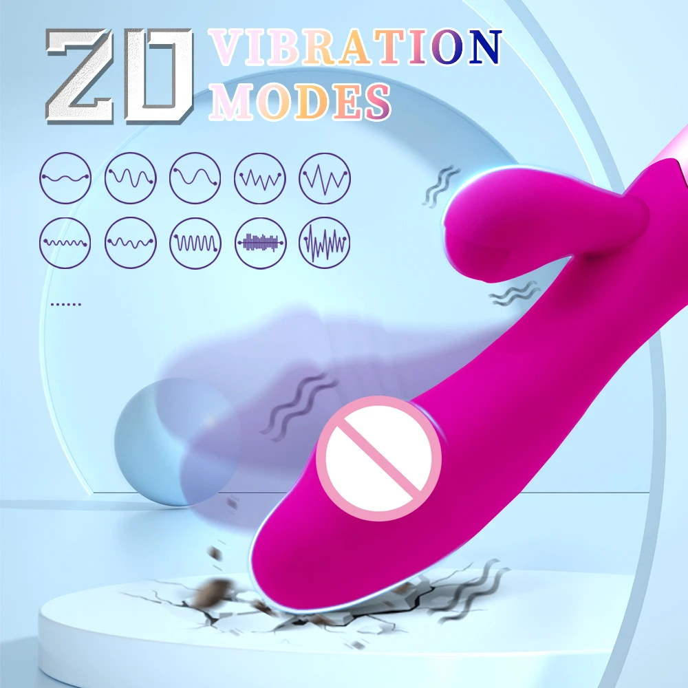 G Spot Rabbit Vibrator Sex Toy for Women Dildo Vibrating Vagina Clitoris Massager Rechargeable Vibration AV Stick Adult Sex Toys