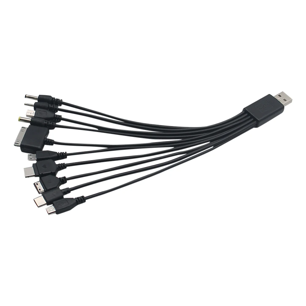 Cabo Universal Micro USB, 10 em 1, Multi Carregador, Cabo de telefone, Cabo de carregamento, Adaptador para telefone