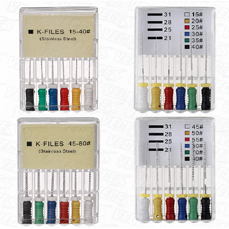 

10box Stainless Steel K Files Dental Endodontic Instruments Dental Root Canal Files Treatment Tools