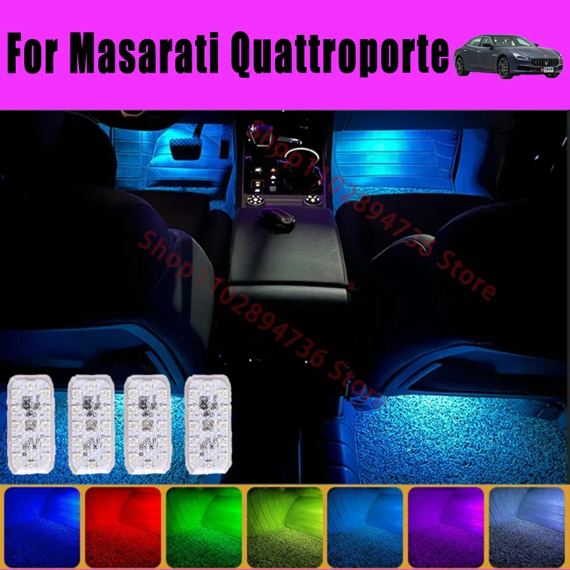 RGB Footwell Luggage Compartment Car Led HD Seat Lamp For Masarati quattroporte Car LED Atmosphere Decorative Lamp