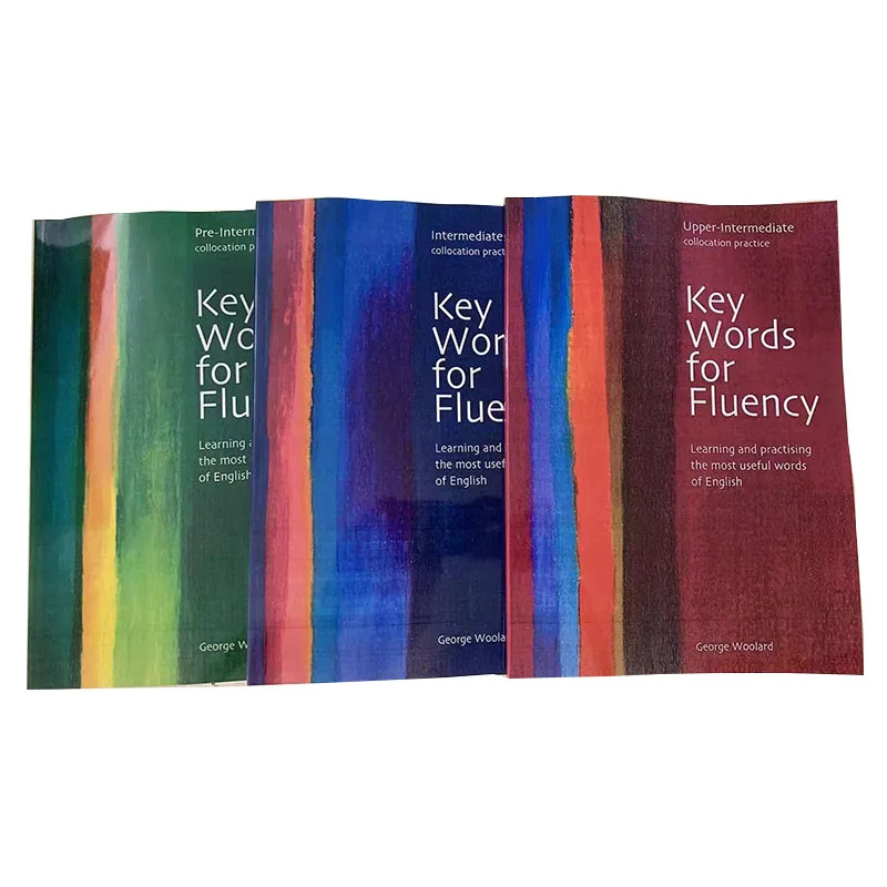 3 Books/set Key Words for Fluency English Reading Grammar Improvement Training Materials Oral Training Level 4 and 6 IELTS