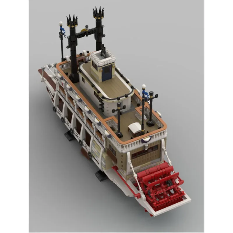 

MOC-232446 Ocean River Steamship Building Block Model, 4774 Parts, Creative Toy Gift for Boys, Children, Birthday, and Christmas
