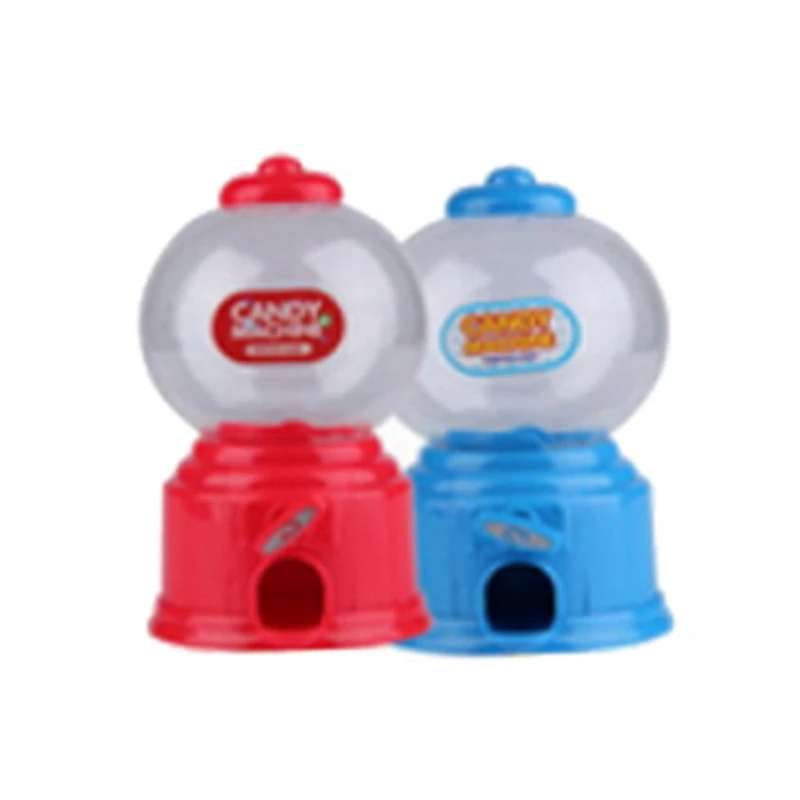 2X Cute Sweets Mini Candy Machine Bubble Gumball Dispenser Coin Bank Kids Toy Multicolor Random,About 14.5 X 8.7Cm