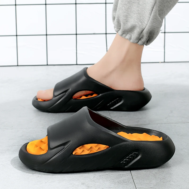 Männer Massage Hausschuhe Indoor Outdoor Sandalen Strand Freizeit schuhe bequeme weiche Rutschen Flip-Flops Herren Sandalen Größe 46 47 – Detail 4