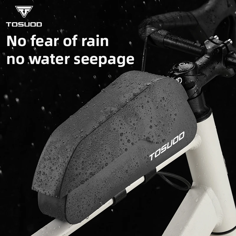 

TOSUOD Bicycle Magnetic Suction Pipe Bag Portable 1.5L Top Tube Bag Ultralight Waterproof Bike Bag Bicycle Accessories