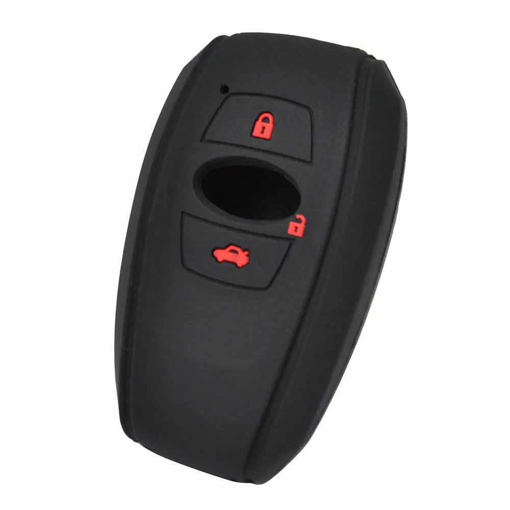 For Subaru Legacy Impreza Forester XV Trezia Brz Wrx Levorg Silicone Remote Key Case Fob Shell Cover Skin Holder 3 Button