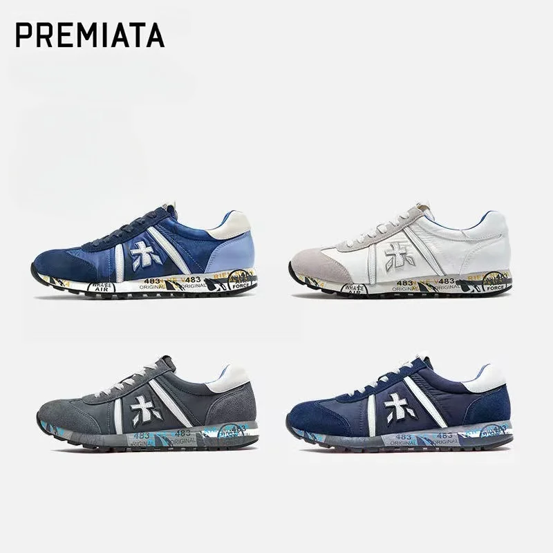 premiata shoes original men 2024 new Italian light luxury casual sports shoes